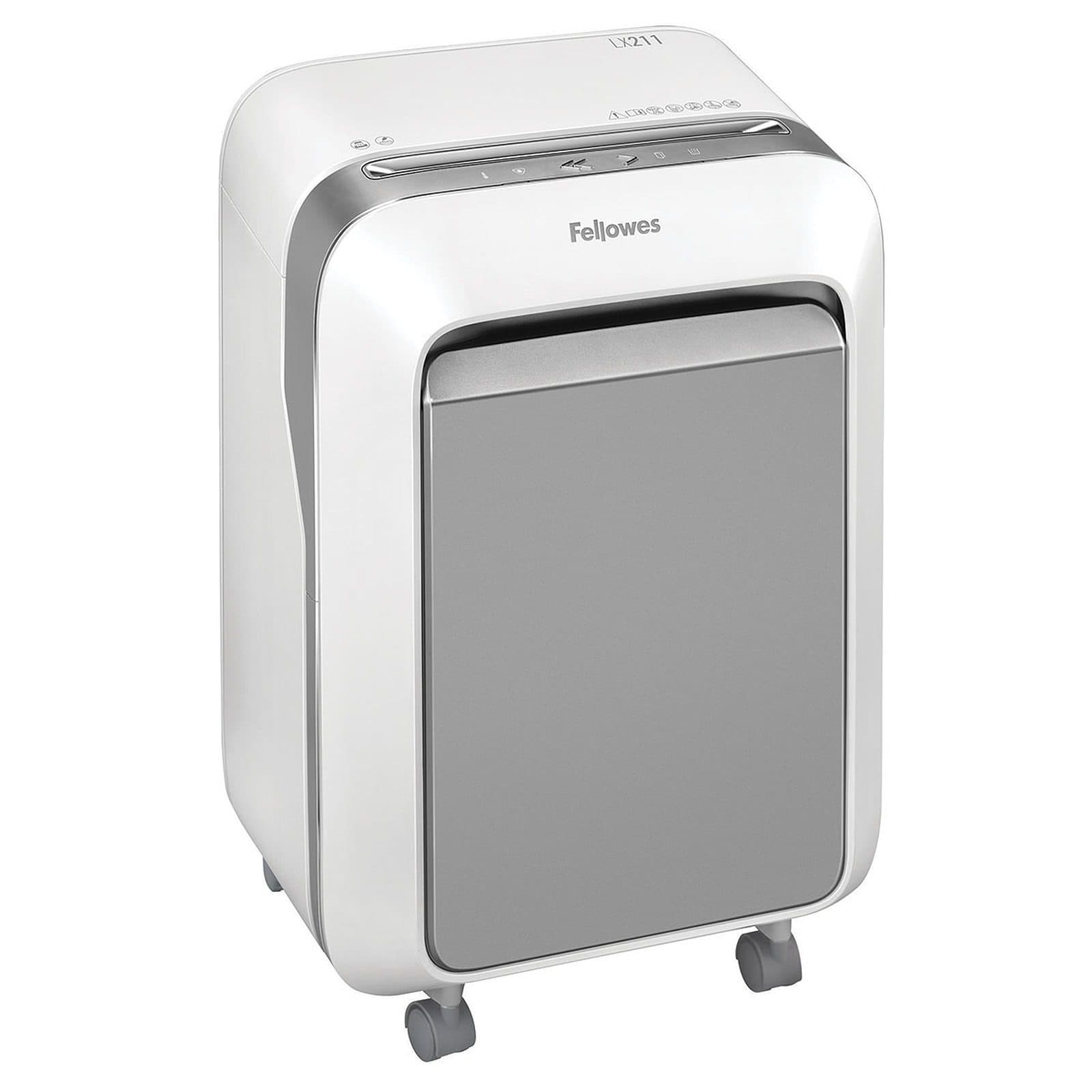 Fellowes Powershred LX211 Cross-Cut Shredder – 12 Sheets, Heavy-Duty Office Shredder, White/Black