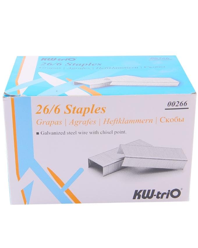 KW Trio 0026 Staples 26/6 – Pack of 20, Heavy Duty Staples for Office, School, and Home Use