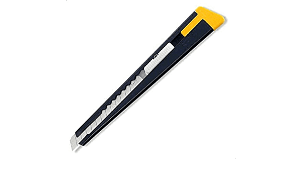 Olfa 180-BK Small Snap Cutter – 9mm Auto Lock Utility Knife – Black