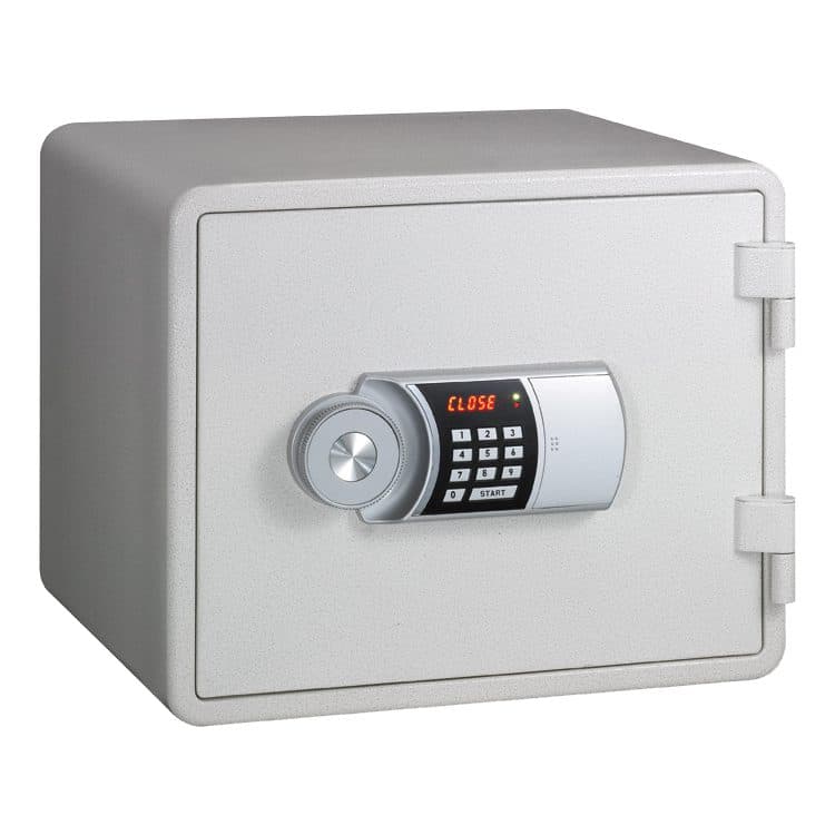Eagle YES-M015 Fire Resistant Safe – Digital Lock, 1-Hour UL Certified Fireproof Safe for Documents & Valuables, White