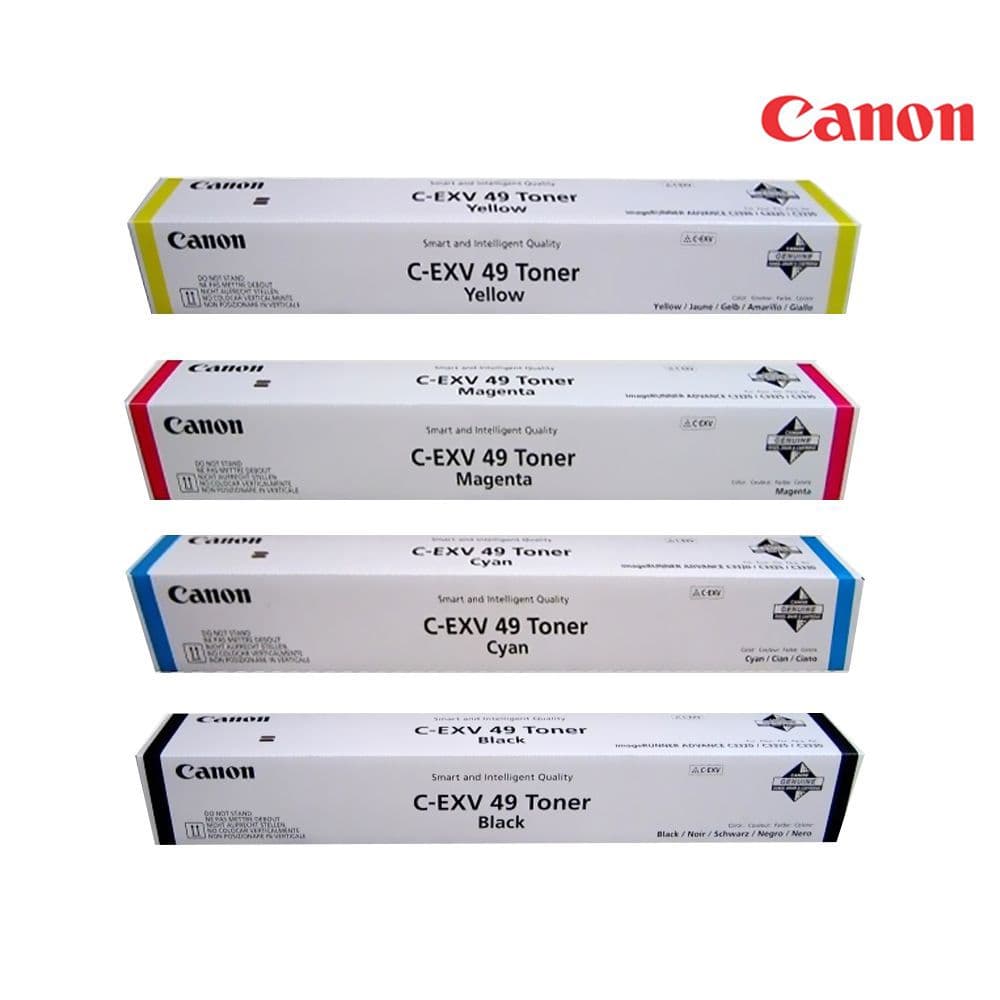 Canon Original Toner Cartridge Set – C-EXV 49 / NPG-67 / GPR-53 – Black, Cyan, Magenta, Yellow – 1 Set