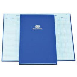 Stock Register 220 x 335mm – 2QR, 96 Sheets, Office and Business Record Book