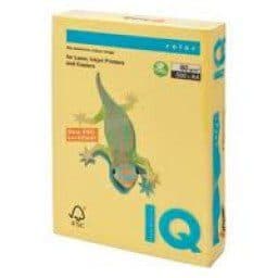 IQ Colored Copy Paper, Canary Yellow, A4 Size, 80 GSM, 500 Sheets – Premium Multipurpose Colored Printing Paper