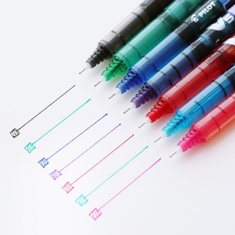 Pilot Hi-Tech Point V5 Tip (Pack of Roller Ball, Fine 12)