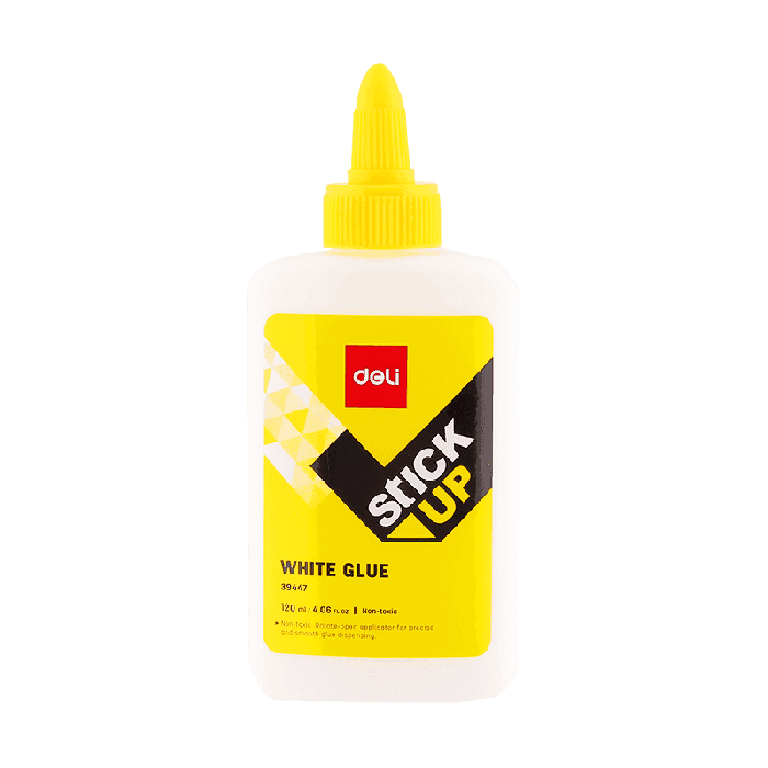 Deli E39447 White Glue – 120ml | Non-Toxic PVA Adhesive for Paper, Crafts & School Projects