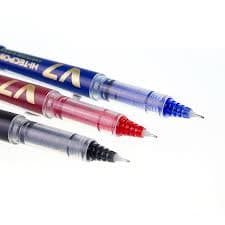 Pilot Hi-Techpoint V7 Roller Ball Pen – Fine Tip (0.7mm), Liquid Ink – Pack of 12 Pens – Smooth, Precise Writing for Office, School & Professional Use