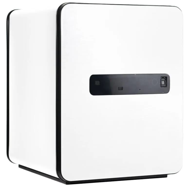 METACEL MC 40 PR Fire-Resistant Fingerprint Safe | White, Digital Lock